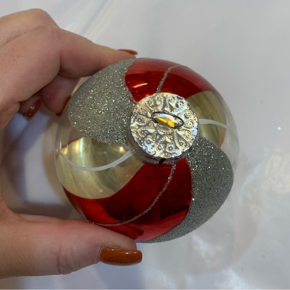 Beautiful lot 9 Pottery Barn Mercury Glass Ornaments Onion Candy Cane Pinecone - Picture 3 of 16